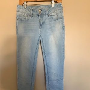 Light wash jeans